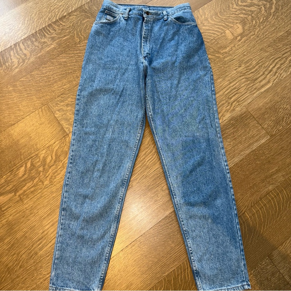 Vintage 90s Wrangler Made in USA Mom Jeans Size 16 Medium 100% Cotton Denim